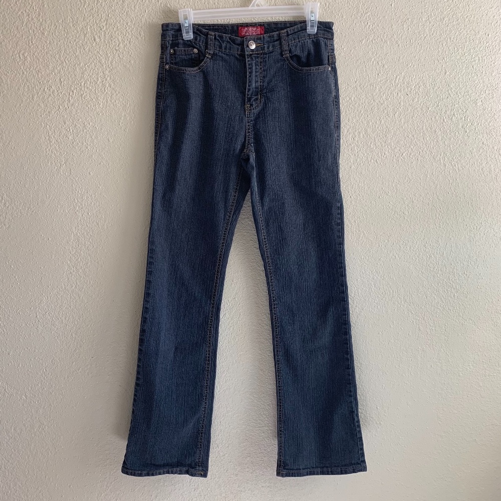 COS Stretchy Bootcut Peace Sign Embellished Jeans